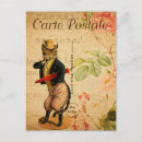 Recherche de chat anthropomorphe cartes postales Vintage