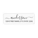 Search for newlywed return address labels Minimalist