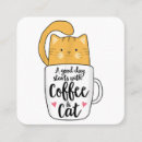 Recherche de chat café cartes visite Drôle