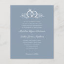 Search for monogram 4x5 wedding invitations Dusty blue