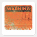 Search for hazard stickers Warning