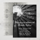 Search for dance sweet 16 invitations Silver