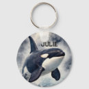 Search for whale keyring round keychains Orca