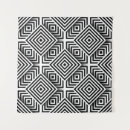 Search for black white geometric flowers art Retro