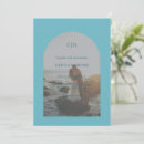 Search for beach photo wedding invitations Minimal