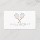 Search for tennis business cards Minimalist