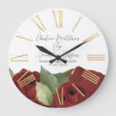 Recherche de rose rouge romantique horloges Floral