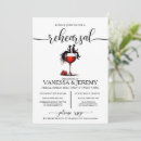 Search for vineyard rehearsal dinner invitations Red