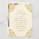 Search for cream and gold wedding invitations Vintage