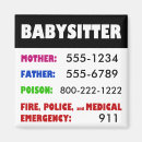 Search for emergency numbers magnets 911