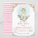 Search for alpaca baby shower invitations Blush pink floral