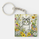 Search for gray yellow square keychains White