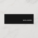 Search for welder business cards Silver