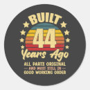 Search for no 44 stickers 44 years old