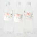Search for rose gold water bottle labels Baby shower