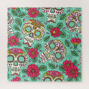 Search for flower skull puzzles Pattern