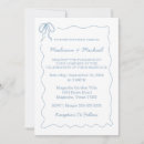 Search for illustrated wedding invitations Blue and white