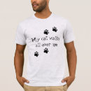 Search for cat walks all over me tshirts Pet