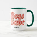 Search for retro lady mugs Boss babe