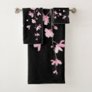 Search for cherry blossom bath towels Black
