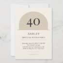 Search for dinner 40th birthday invitations Elegant