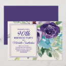 Search for blue 90th birthday invitations Elegant