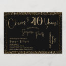Search for cheers to 40 years invitations Celebration