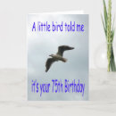 Search for bird birthday cards White