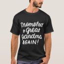 Search for grandma again tshirts Promoted to grandma