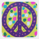 Recherche de hippie symbols autocollants Jaune