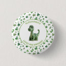 Search for lucky shamrock clover buttons Green