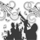 Recherche de trompette autocollants Musiciens