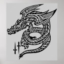 Recherche de tatouage dragon posters Tribal
