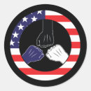 Search for peace stickers Black