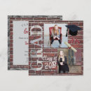 Recherche de brique rouge invitations Vintage