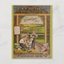 Search for seeds illustrations postcards Gardening