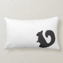 Search for black squirrel pillows Black and white