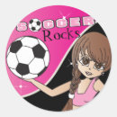 Search for girls soccer player stickers Futbol