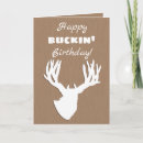 Search for buck birthday cards Stag