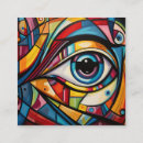 Recherche de oeil bleu cartes visite Unique