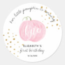 Search for pink and gold birthday stickers Baby girl