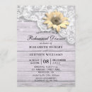 Search for sunflower rehearsal dinner invitations Lace