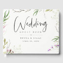 Search for wildflowers wedding guest books Greenery