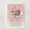 Search for 78th birthday invitations Gold