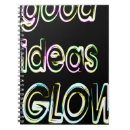 Search for glow in the dark notebooks Glowing