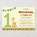 Search for giraffe pattern 5x7 invitations Safari