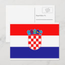 Recherche de drapeau croate cartes postales Drapeau de la croatie