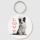 Search for border collie keychains Black and white collie