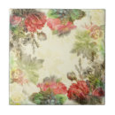 Search for vintage floral tiles Pink roses