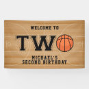 Search for basketball banners Orange and black